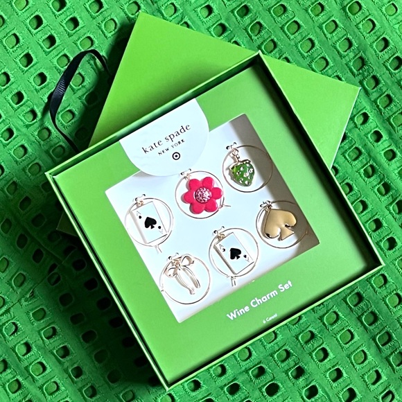Kate Spade Wine Charm Set - Picture 1 of 8